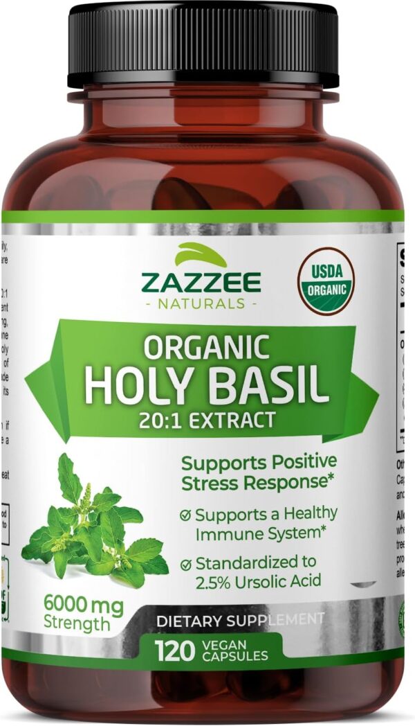 Holy Basil 20:1 Extract, 6000 mg Strength