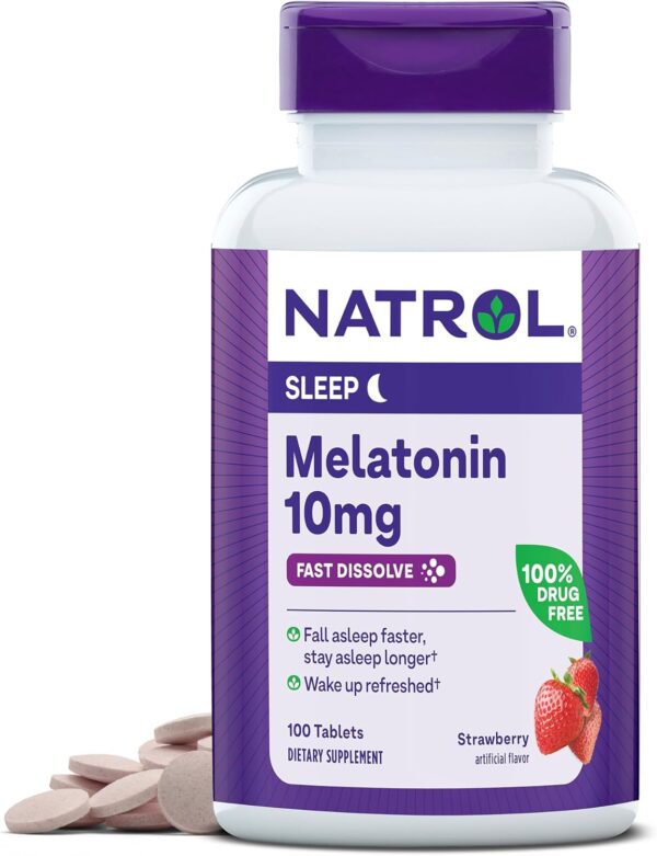 Melatonin, Fast dissolve, 10 mg