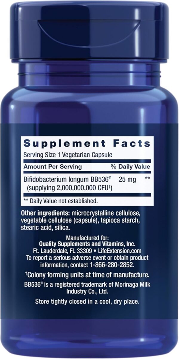 Bifido GI Balance, Bifidobacterium longum BB536® (2 Billion CFU) - Image 2