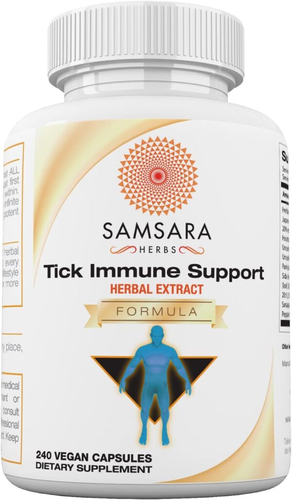 Tick Immune Support - Japanese Knotweed, Cats claw, Andrographis, Cryptolepis, Sarsaparilla, Resveratrol